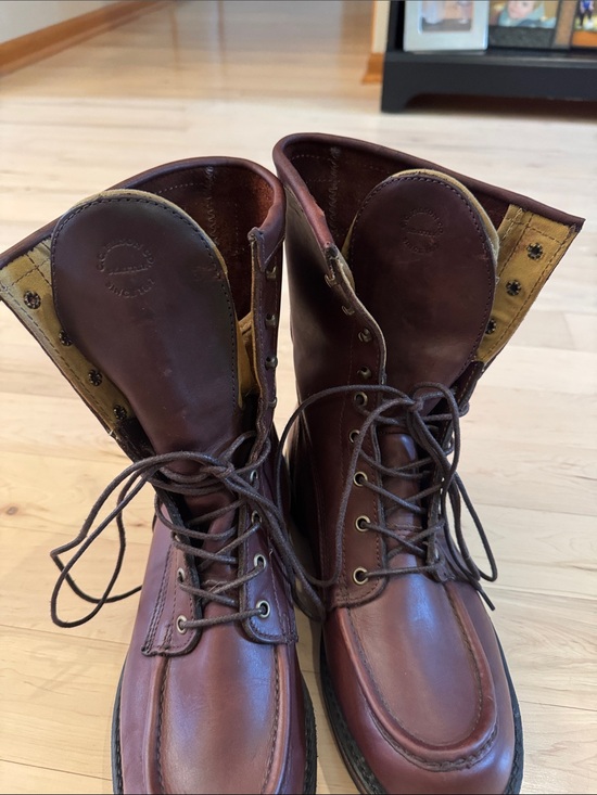 Filson Uplander Leather Hunting Boots Shoes Brown Size 8.5 D